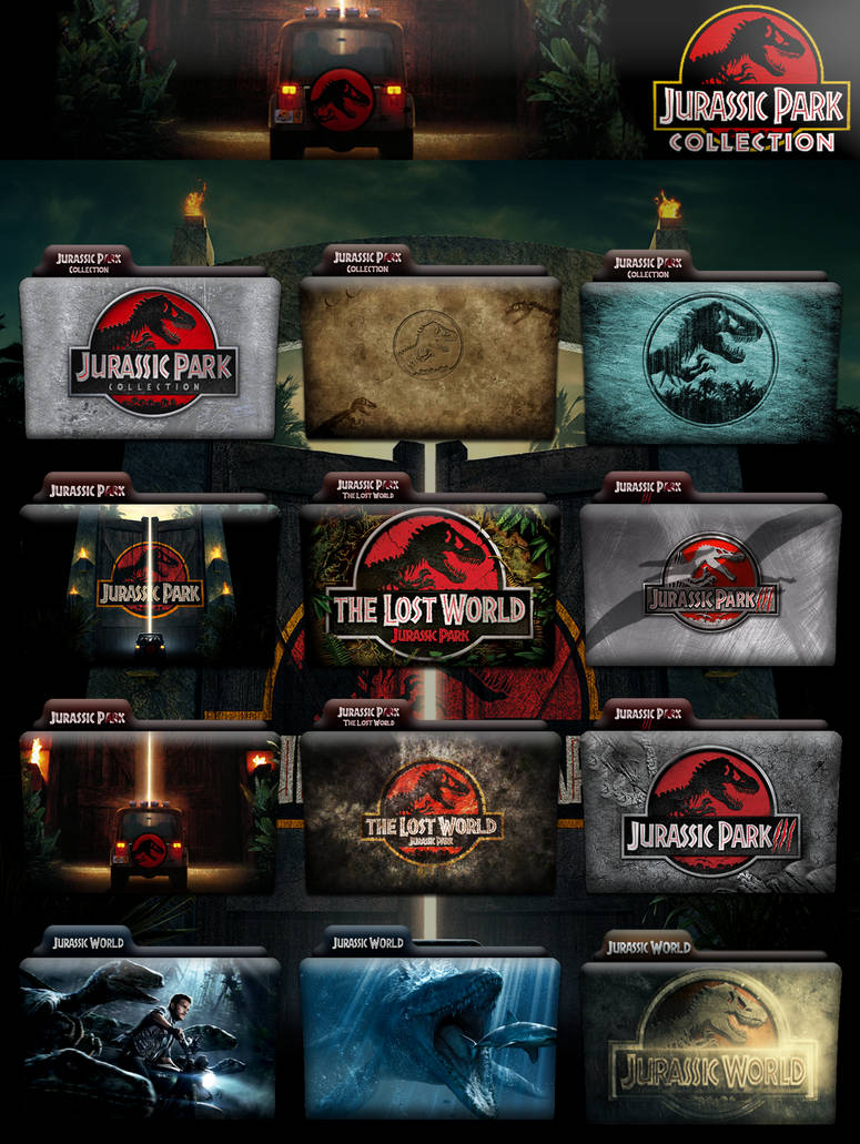 Jurassic Park Collection Folder Icon by wchannel96 on DeviantArt
