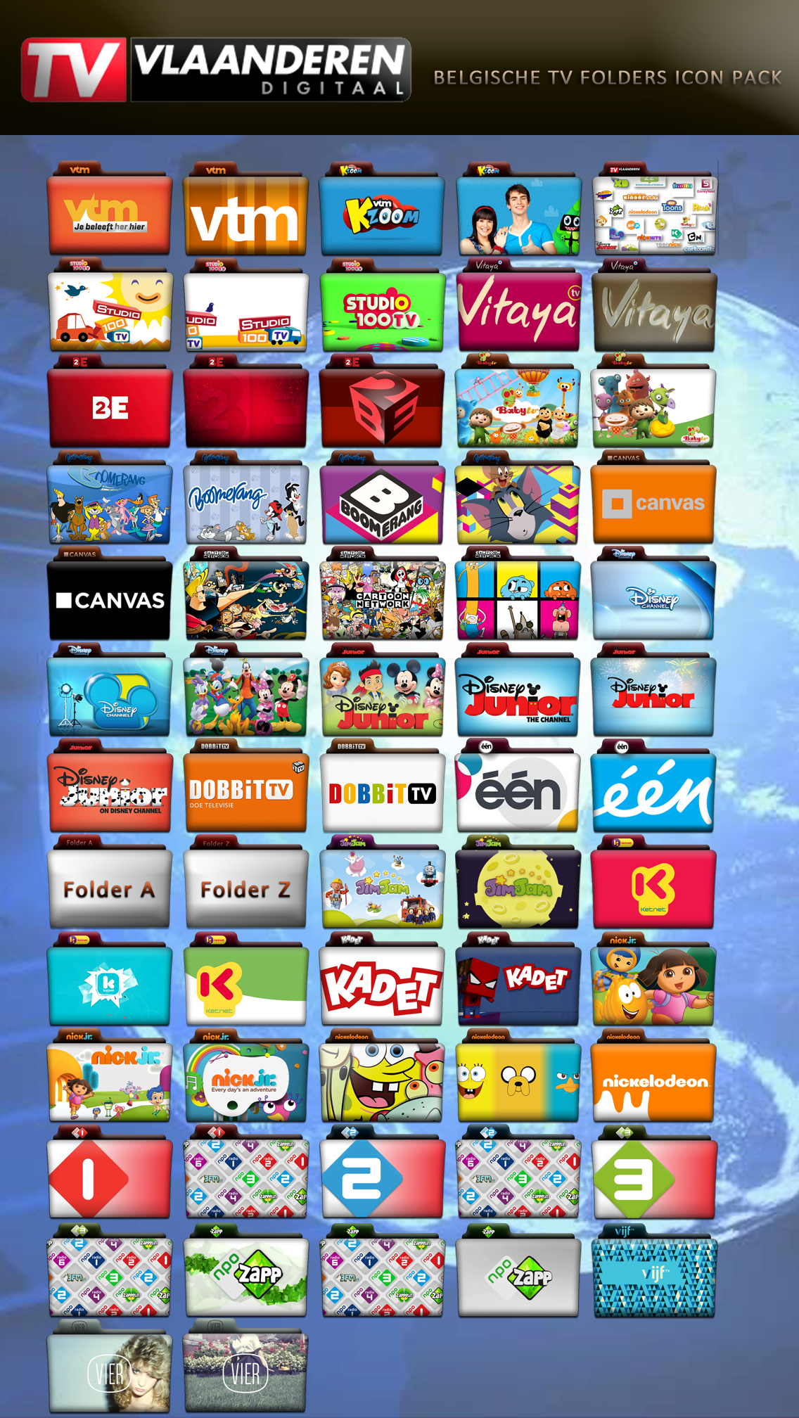 TV Vlaanderen ultimate Folder Icon Pack