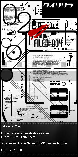 Brushset: Advanced Tech by ivelt-resources on DeviantArt