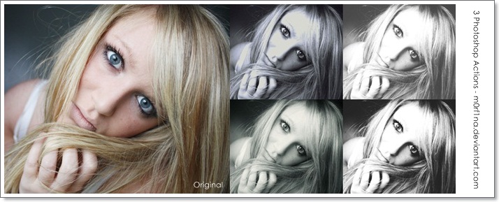 Black and White PS Actions