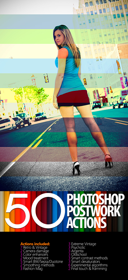 50 Photoshop Postwork Actions