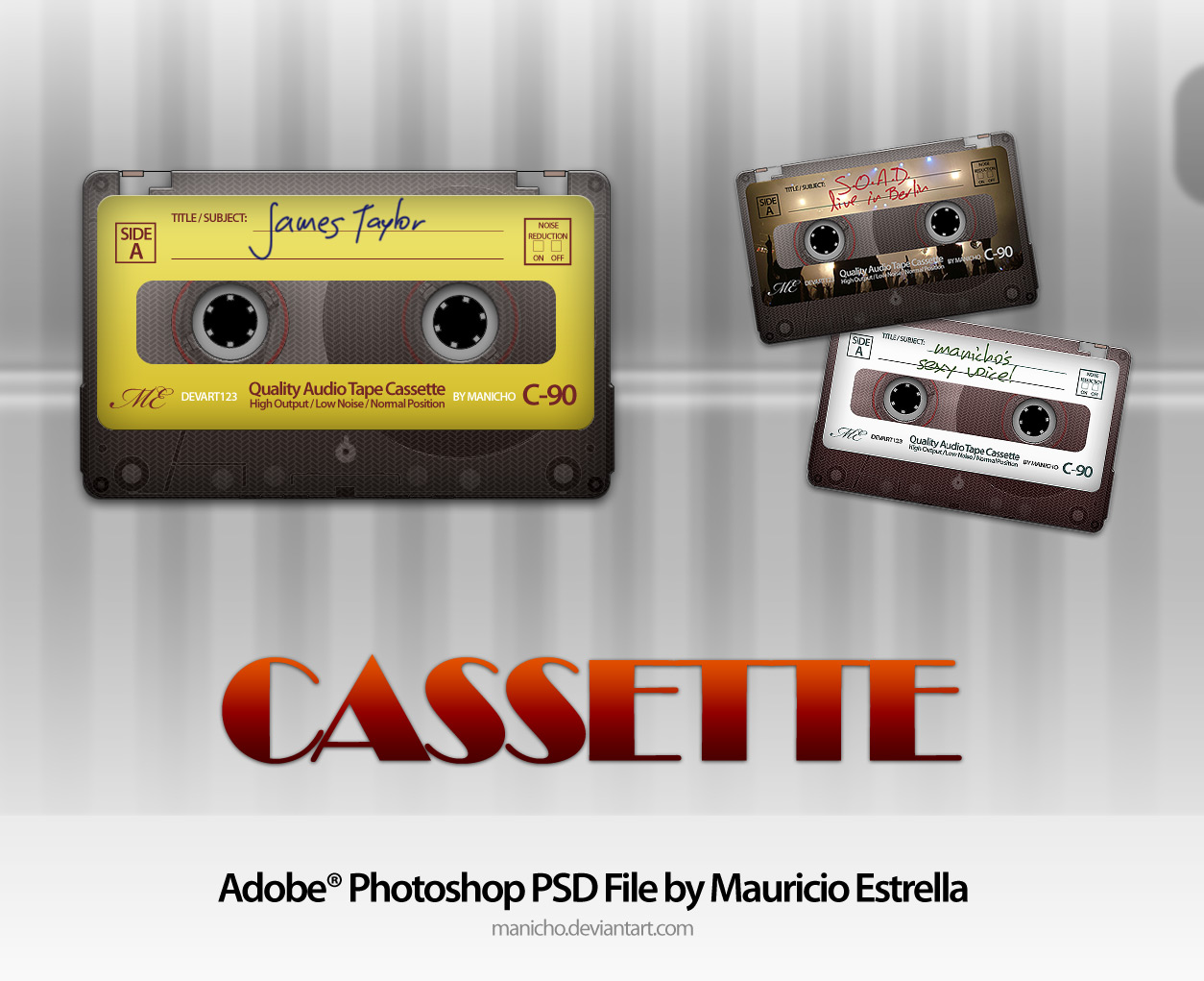 Cassette - PSD File by mauricioestrella