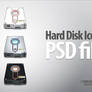 Hard Disk Icons - PSD