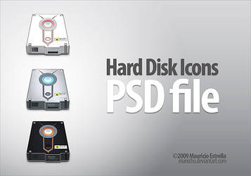 Hard Disk Icons - PSD