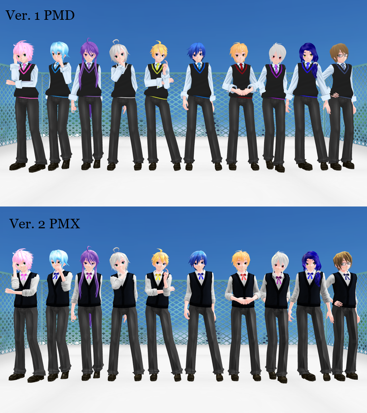 [MMD] Tda School Boys DL by Reineru-kun on DeviantArt
