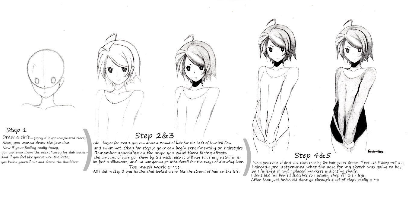 How i draw anime step-by-step by ABD-illustrates on DeviantArt