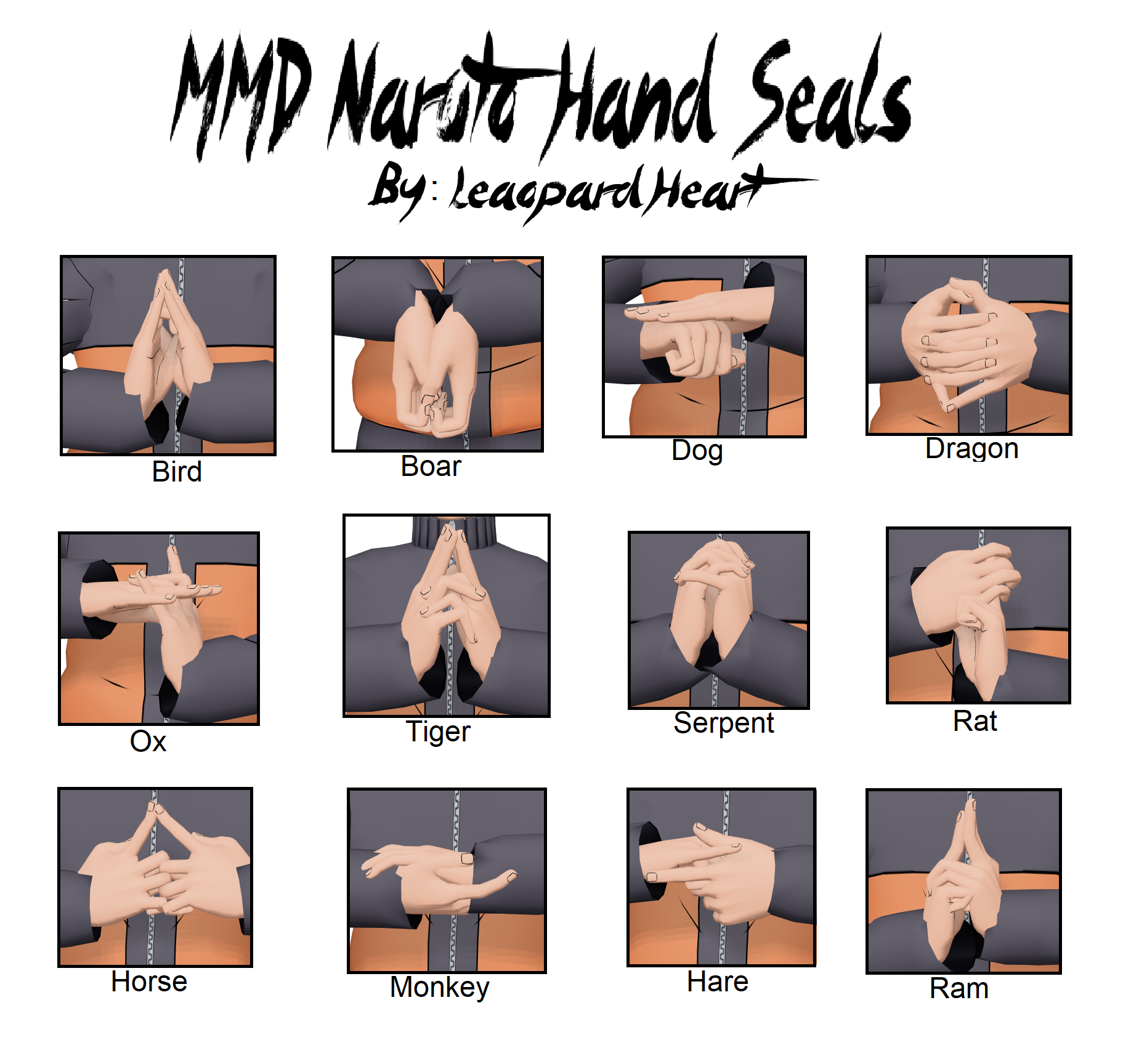 Mmd Naruto Hand Seal Pose Pack Dl By Leaopardheart On Deviantart.