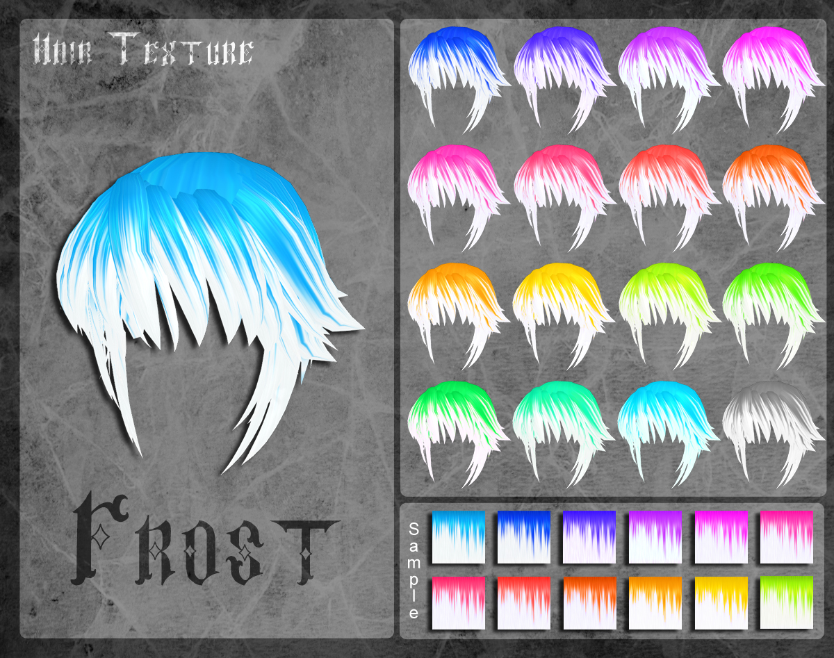 MMD Frost Hair Texture by Xoriu on DeviantArt