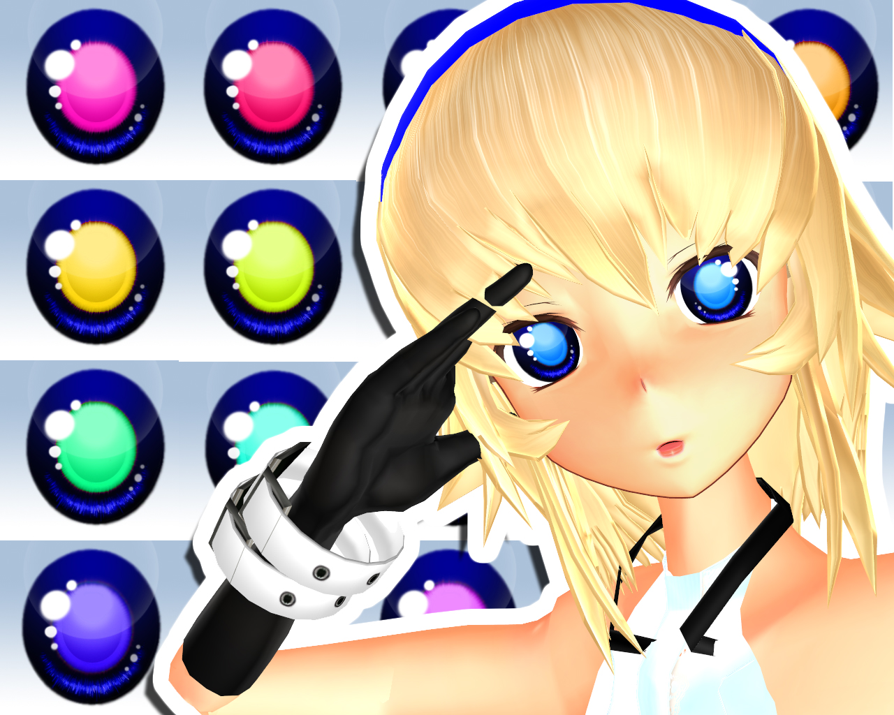 MMD Inverted Eye Texture