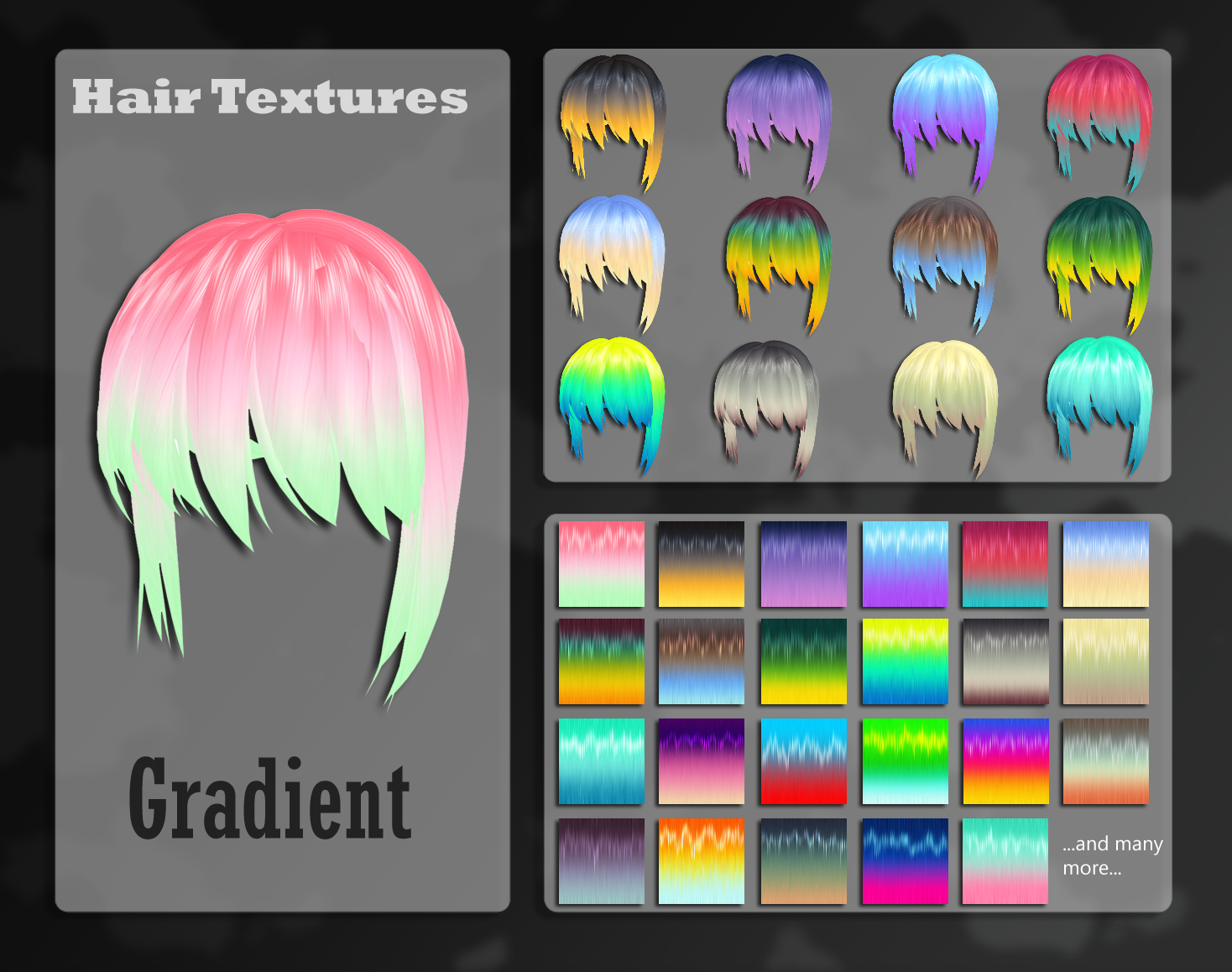 MMD Gradient Hair Texture