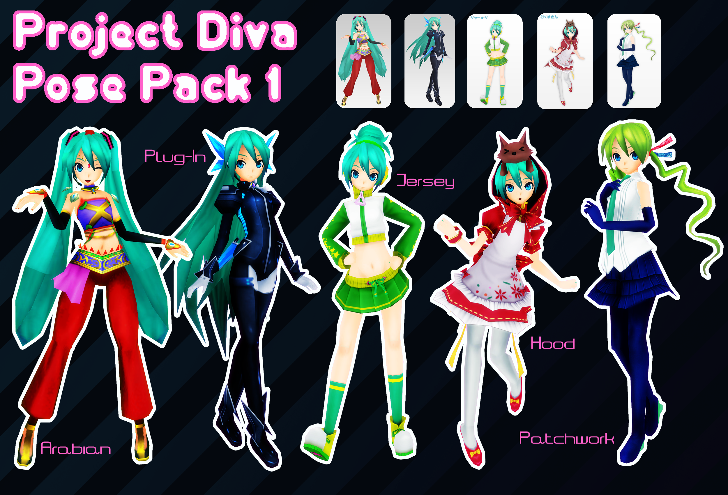 Project Diva Pose Pack 1