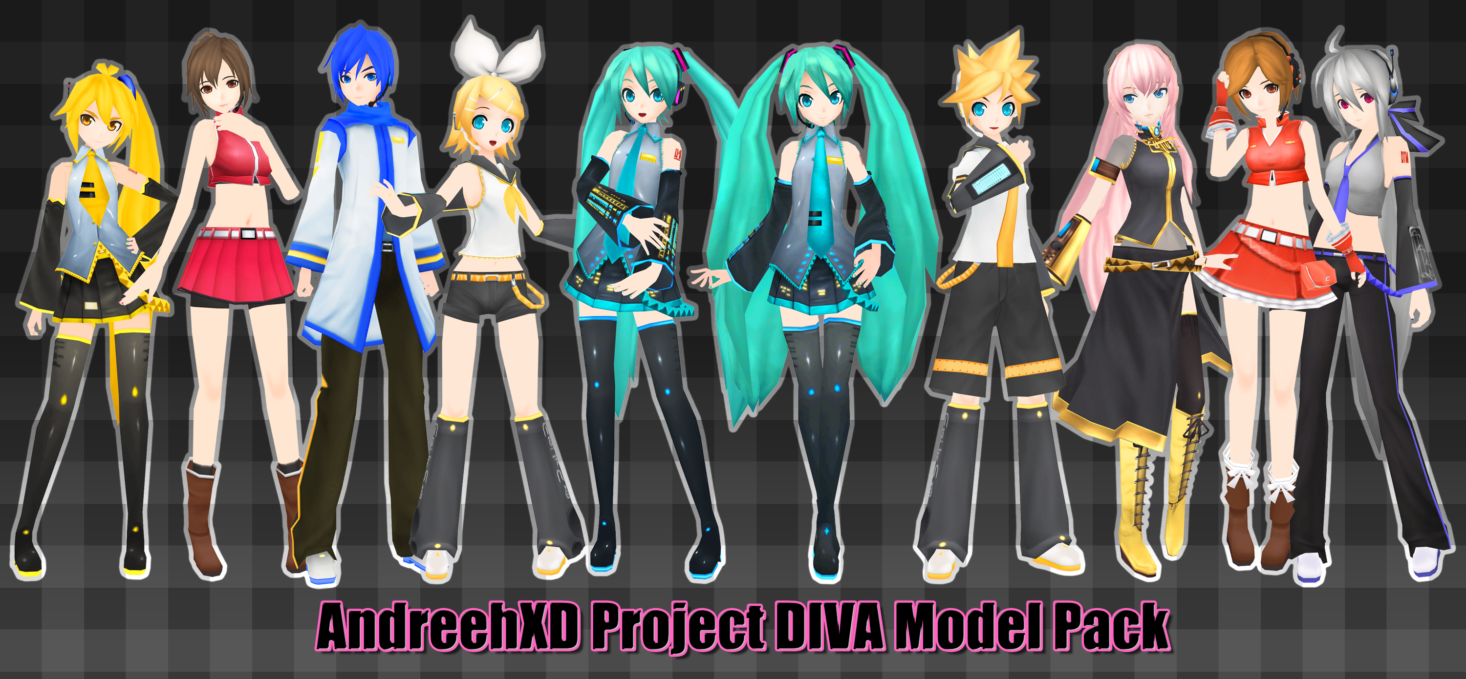 AndreehXD Project DIVA Model Pack DL by Xoriu DeviantArt