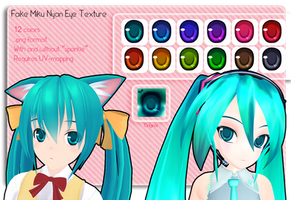 MMD Fake Miku Nyan Eye Texture