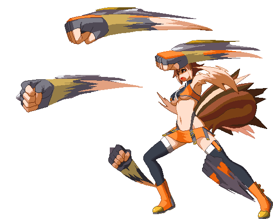 Makoto Rapid Punch Animation By Darkblazezx3 On Deviantart