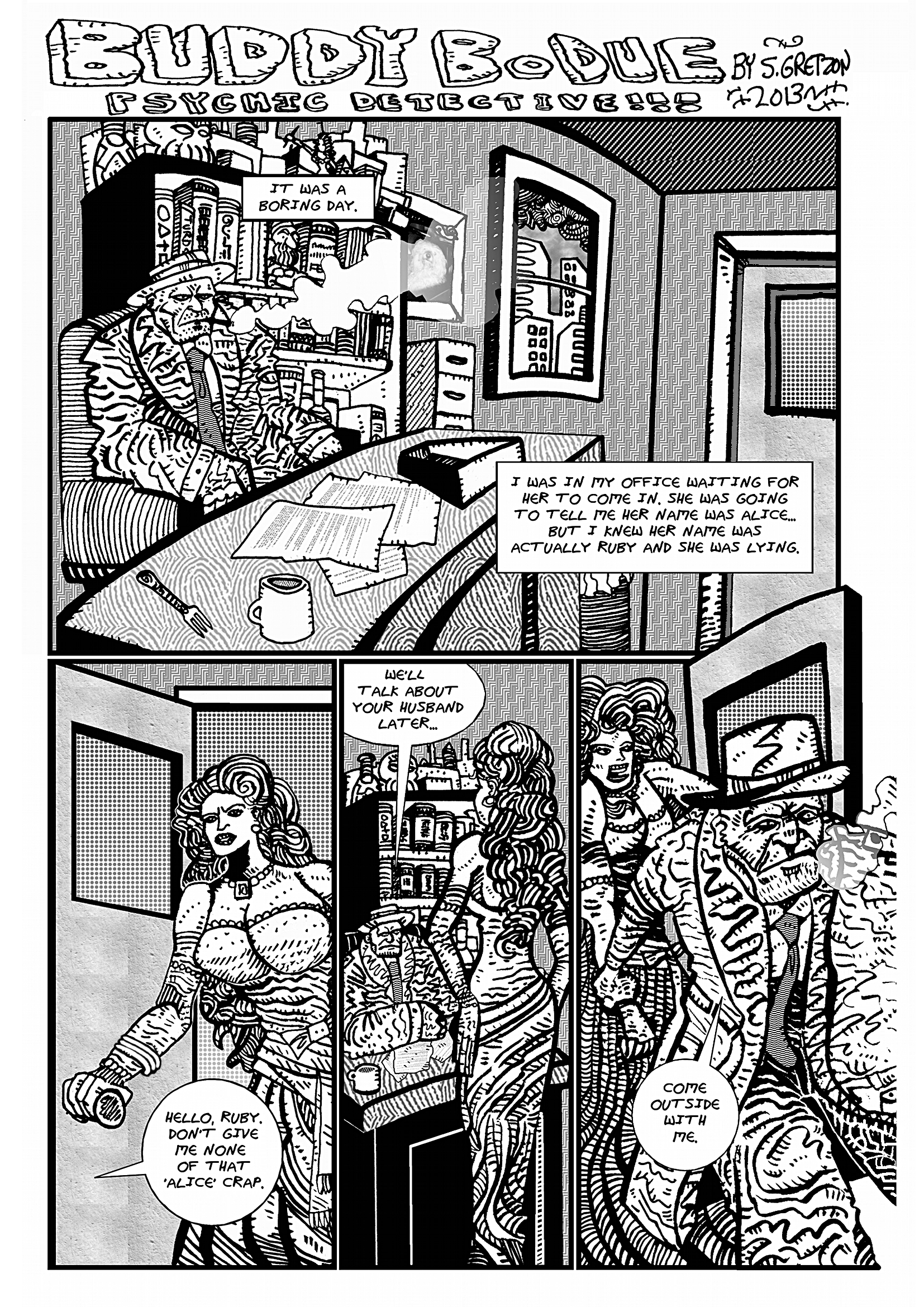 Buddy BoDue: Psychic Detective Page 1