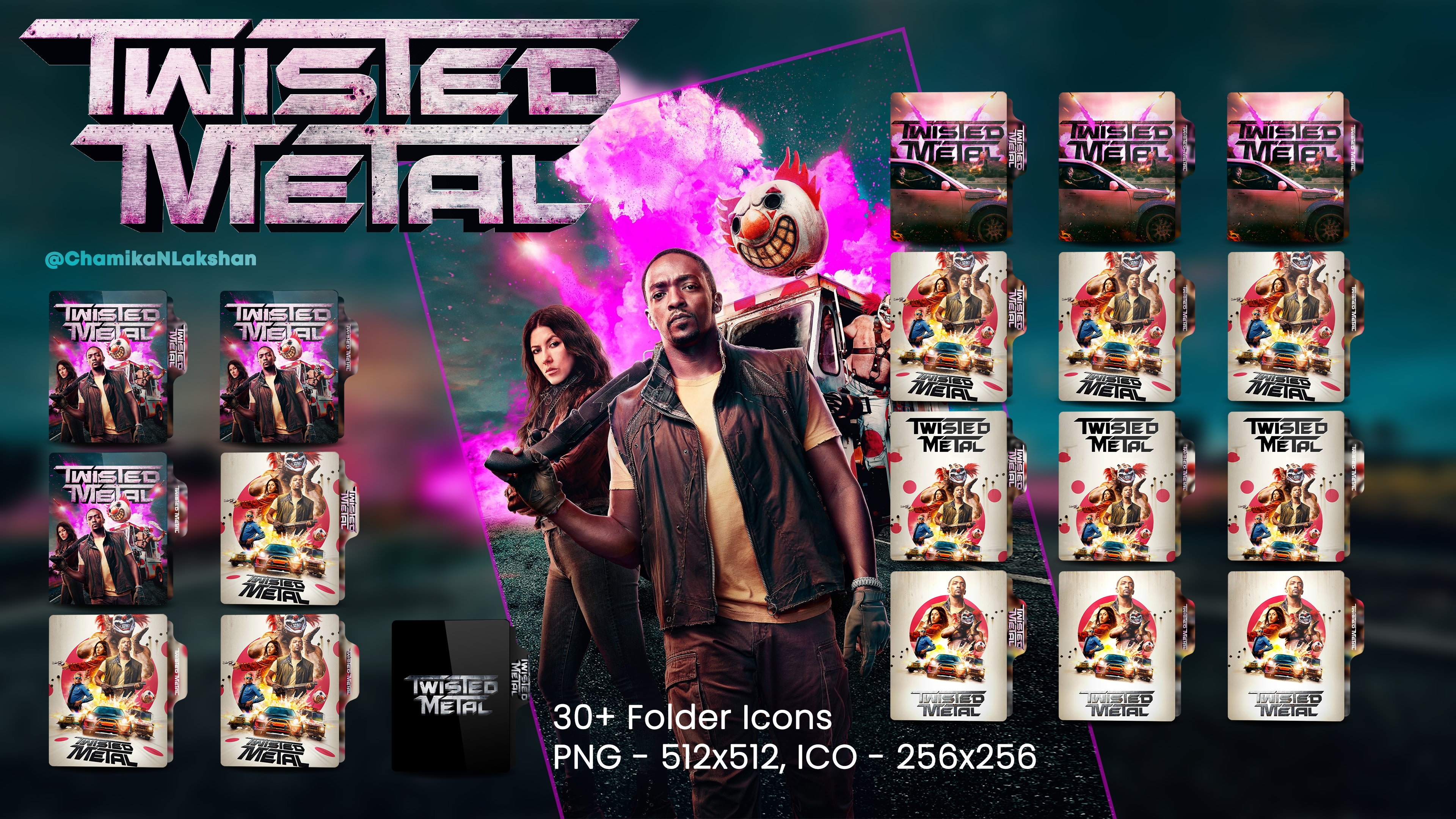 Twisted Metal S01 30+ Folder Icons - V1 by ChamikaNLakshan on DeviantArt
