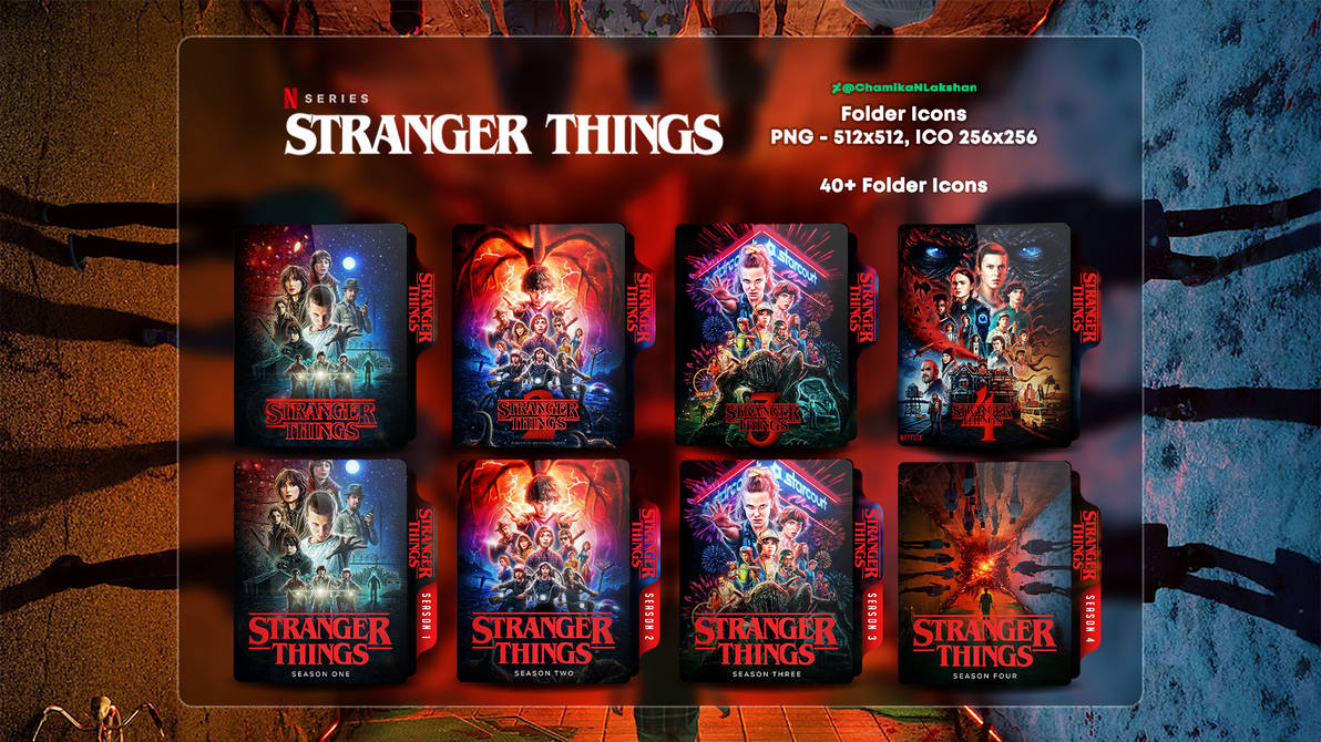 All Stranger Things S01~S04 Folder Icons[V1+V2+V3] by ChamikaNLakshan ...