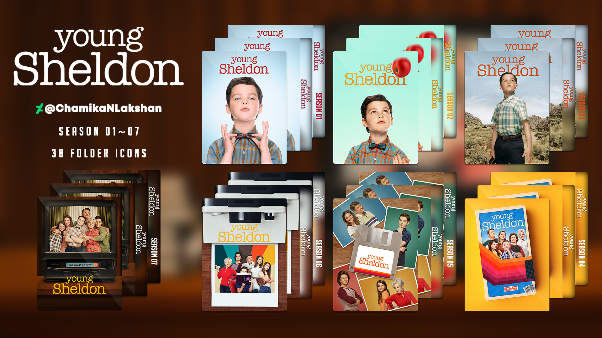 Young Sheldon S01~S07 Folder Icons [CNL Version] by ChamikaNLakshan on ...