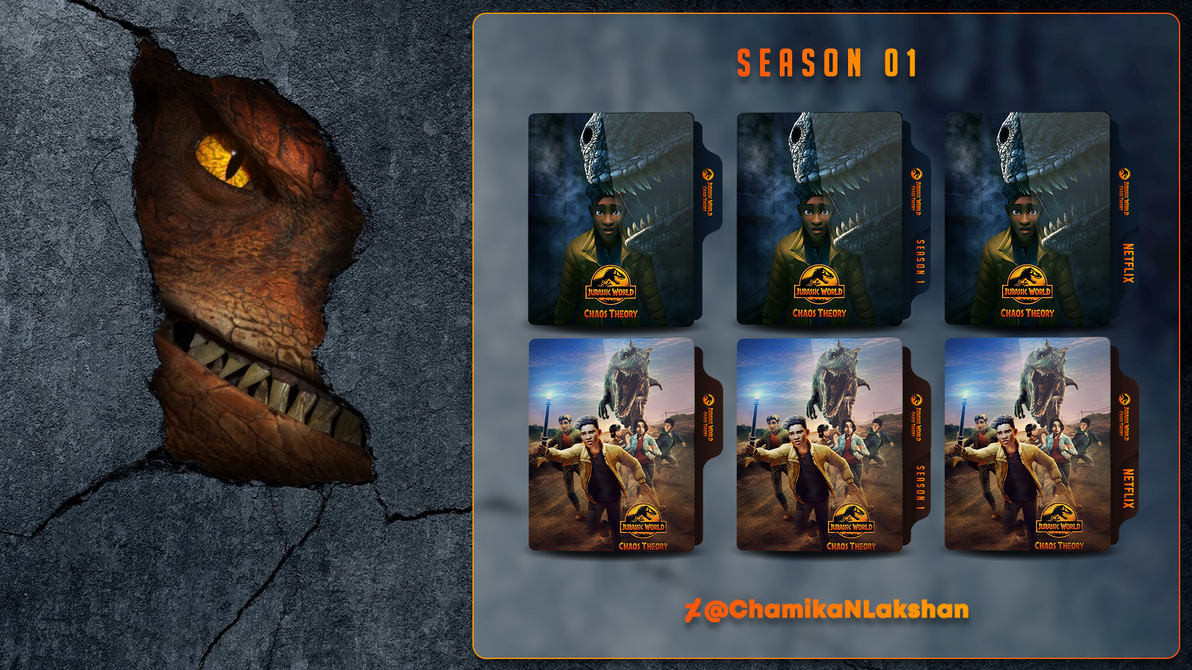 Jurassic World Chaos Theory S01 Folder Icons V1 by ChamikaNLakshan on ...