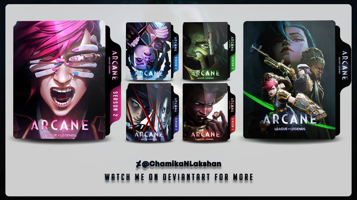Arcane S01 Folder Icons V2 by ChamikaNLakshan on DeviantArt