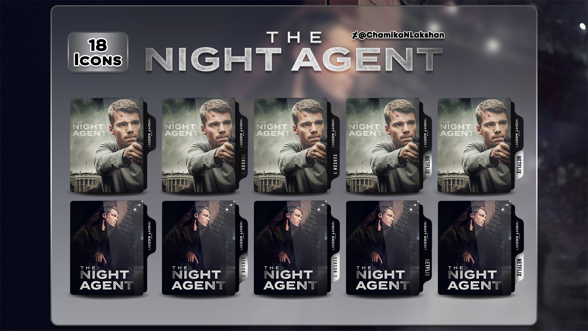 The Night Agent S01 and S02 Folder Icons by ChamikaNLakshan on DeviantArt