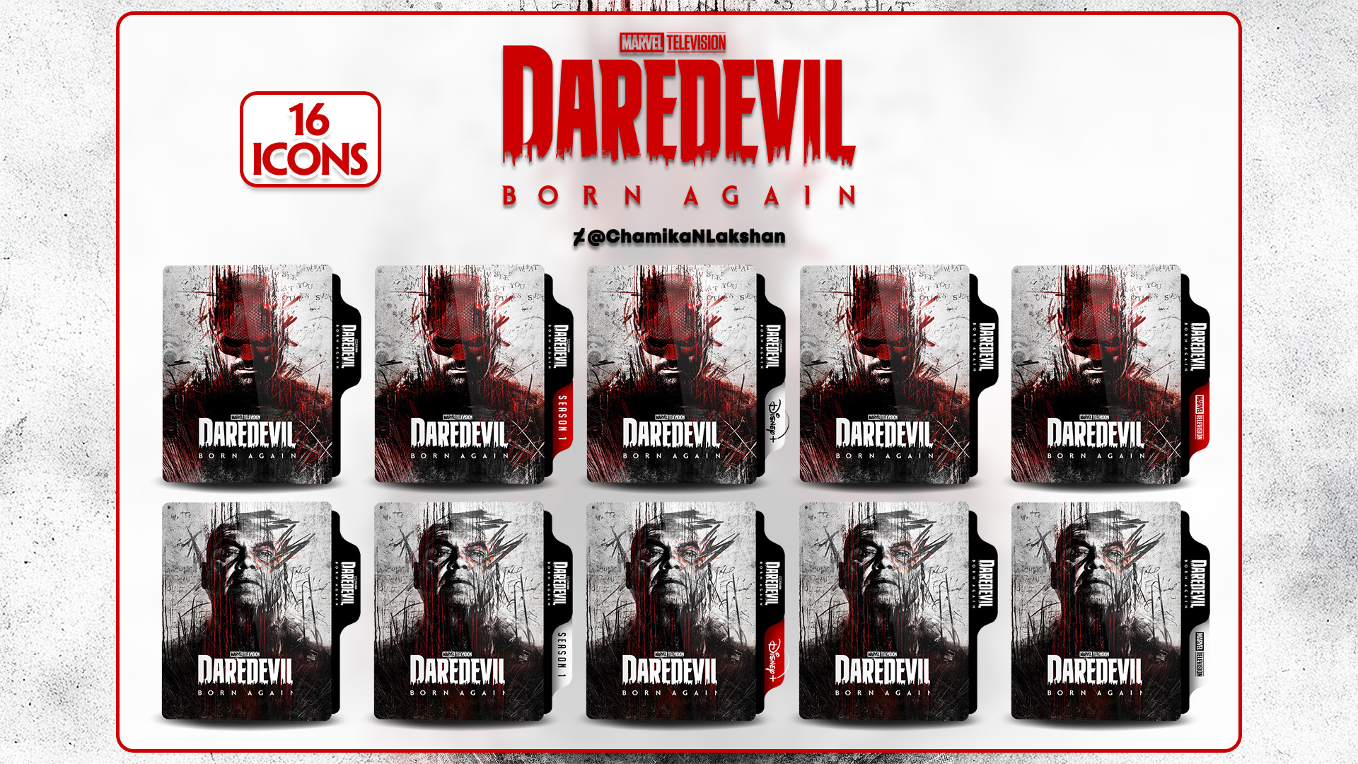 Daredevil: Born Again S01 Folder Icons V3 and V04 by ChamikaNLakshan on ...