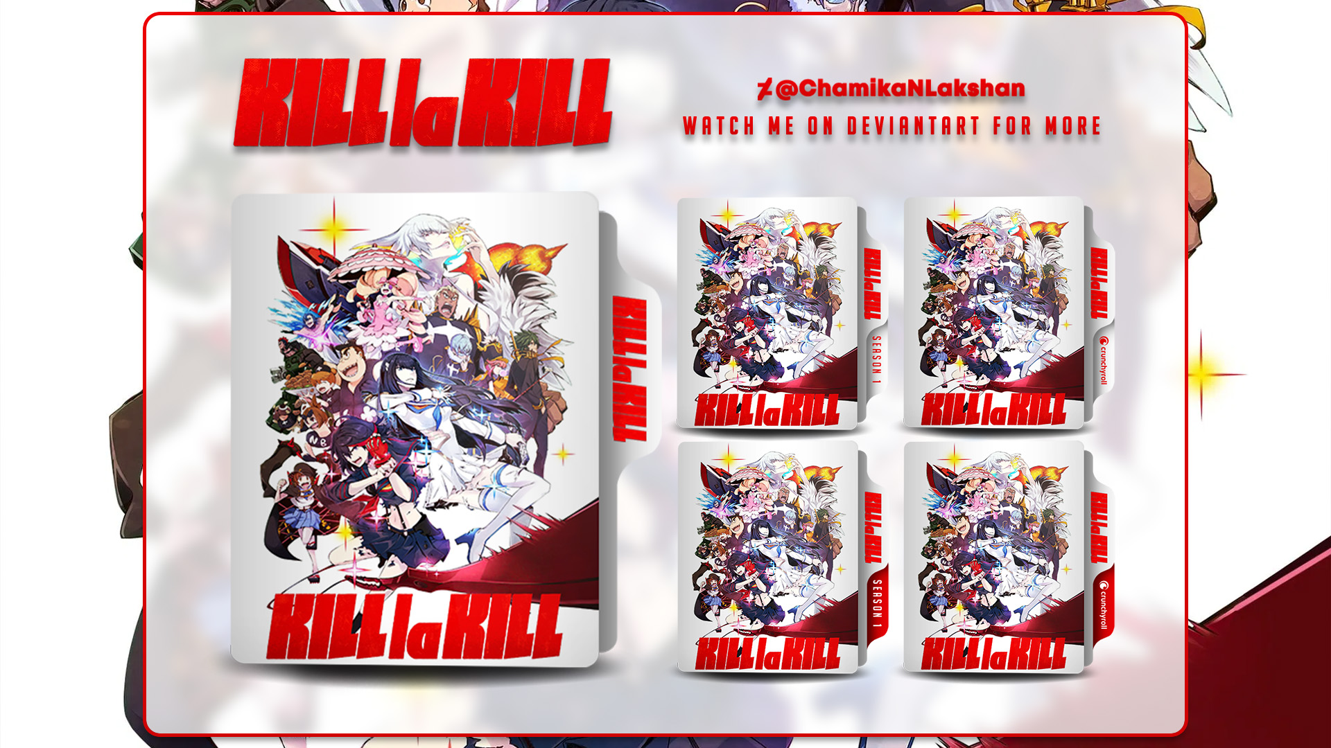 Kill la Kill S01 Folder Icons by ChamikaNLakshan on DeviantArt