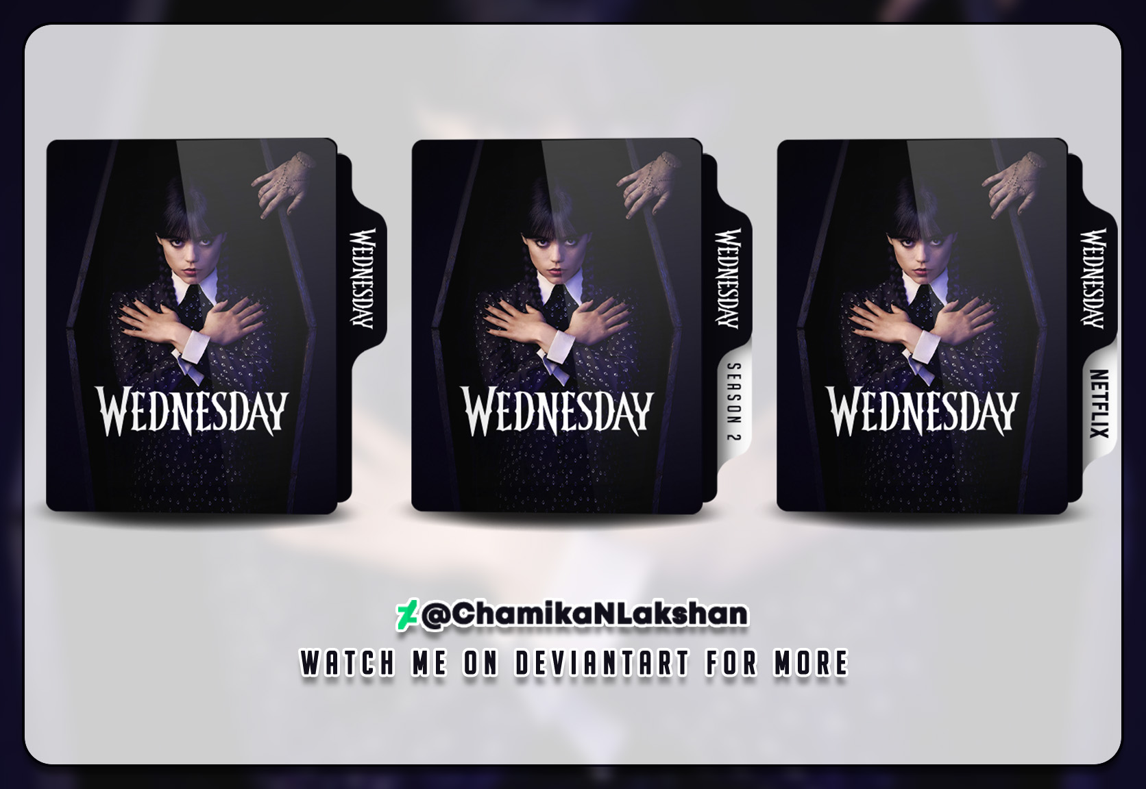 Wednesday S02 Folder Icons - V3 by ChamikaNLakshan on DeviantArt