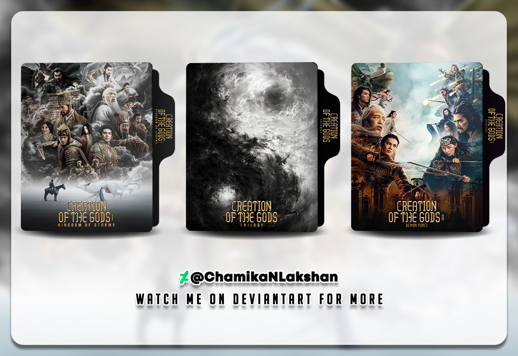 Creation of the Gods Trilogy Folder Icons by ChamikaNLakshan on DeviantArt