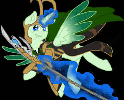 Loki Laufeyson: Spqr21's pony style, w/ evil spear