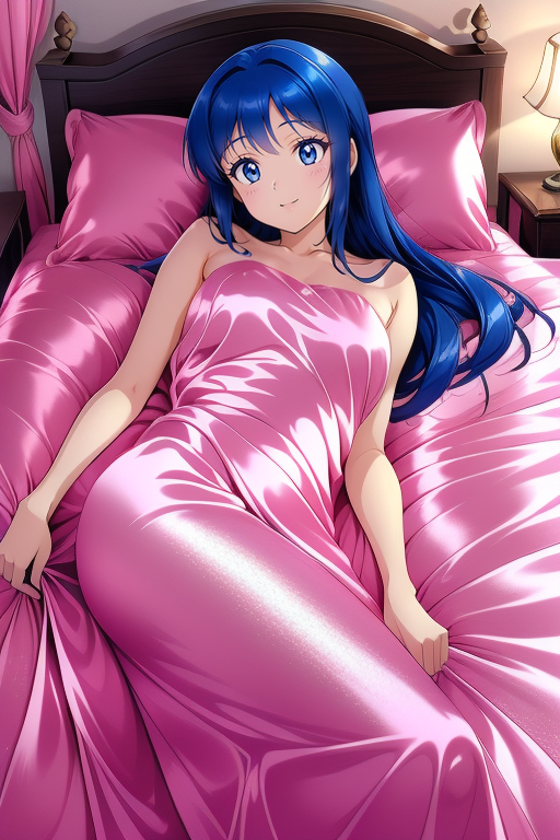 Dawn in Beautiful Sexy Pink Satin Silk Sheets by Egil4141 on DeviantArt
