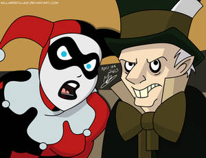 Harley and Hatter Over the Edge