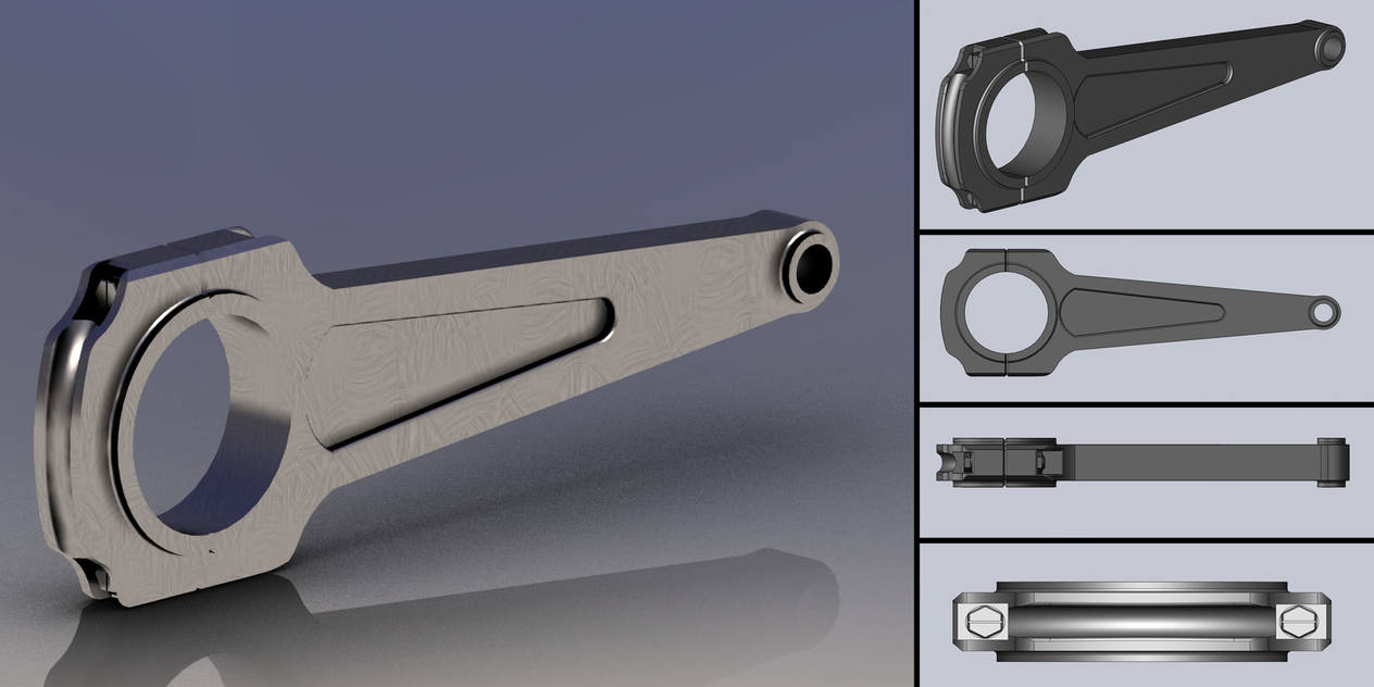 SolidWorks Connecting rod by amine2588 on DeviantArt