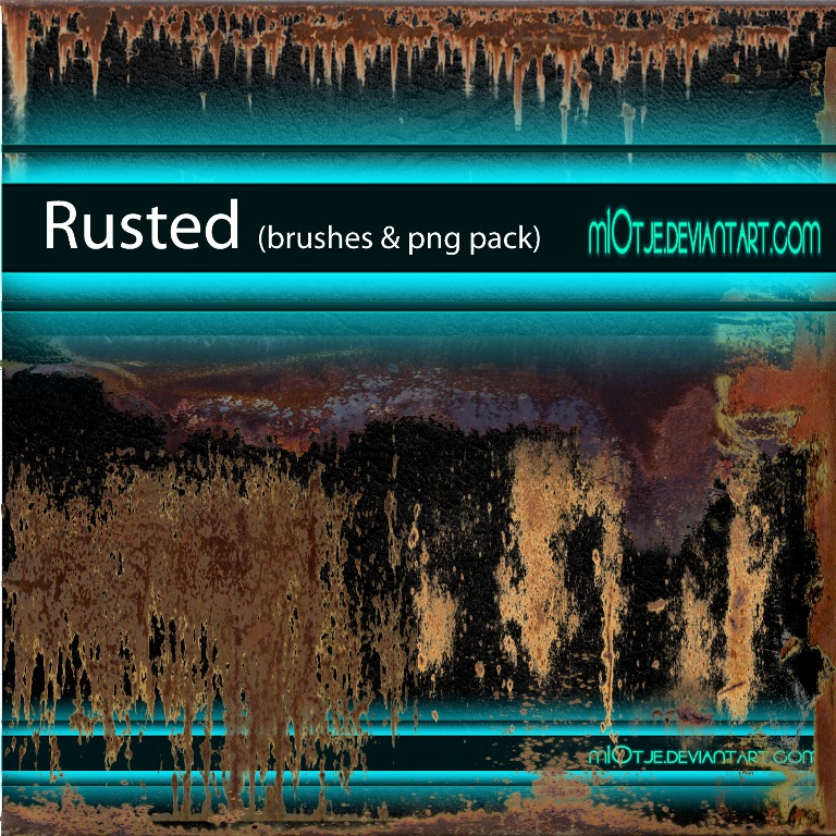 Rusted Brushes and png pack