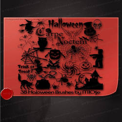 38 Haloween brushes by M10tje