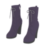 purple high heel boots DL