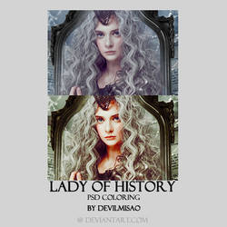 Lady of History psd coloring