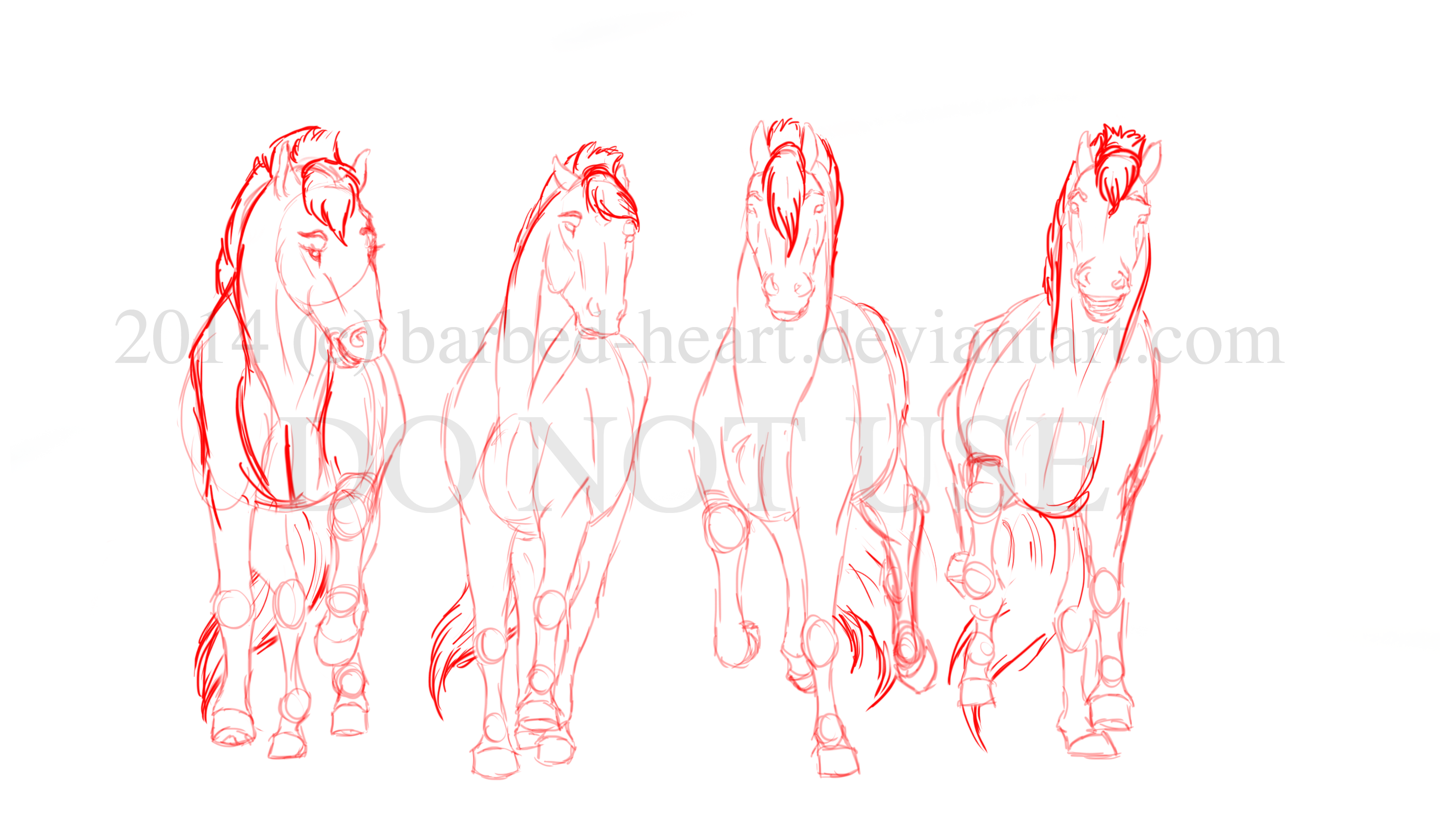 Horse lineart