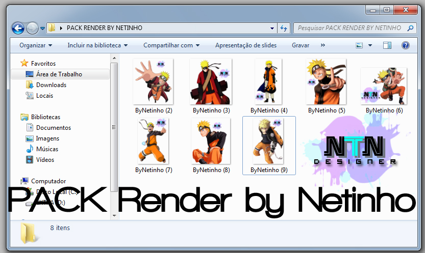 Naruto PACK Renders by Netinhoart on DeviantArt