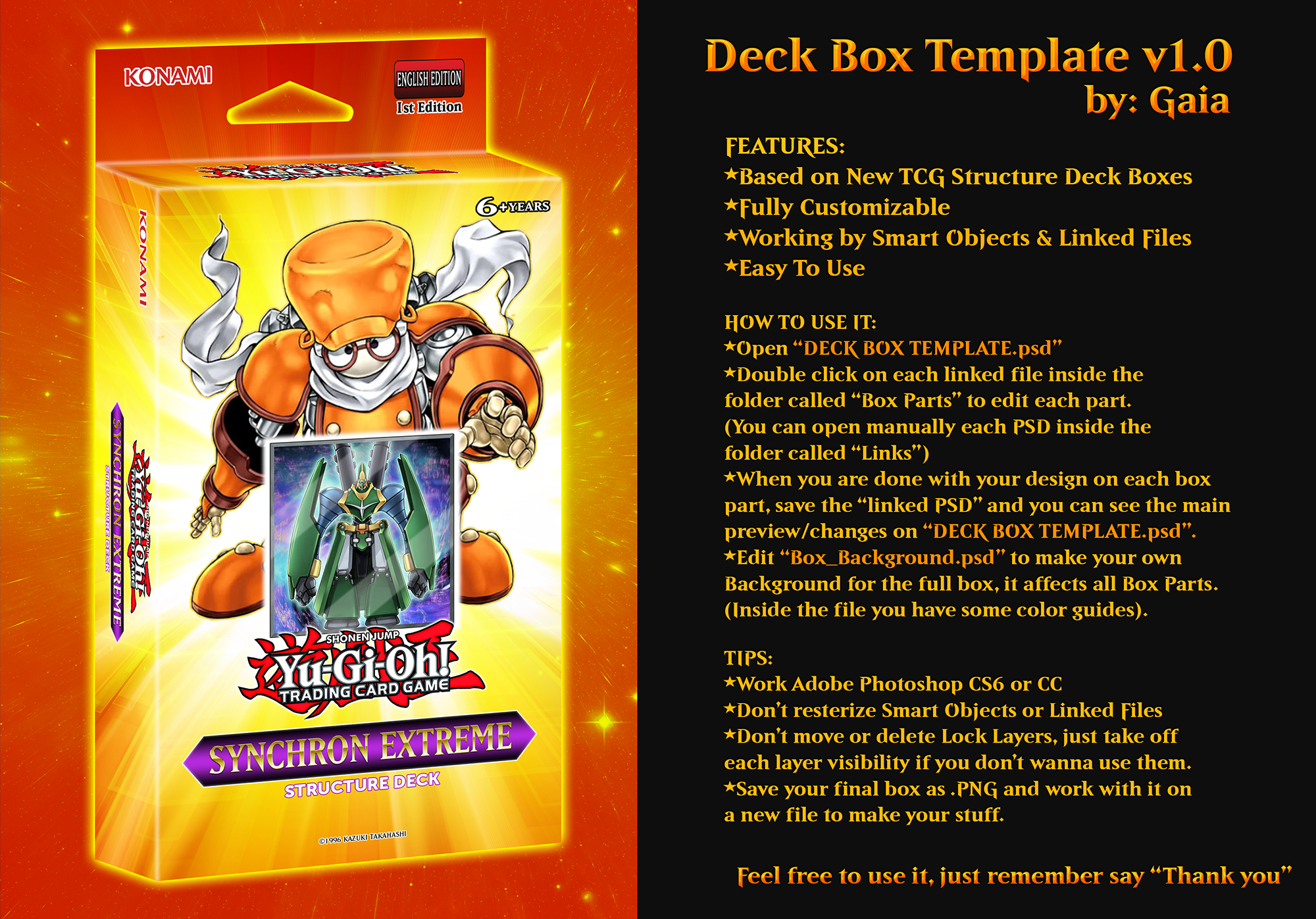 Deck Box Template v1 | TCG 2016