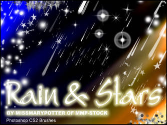 FREE BRUSHES, Rain and Stars