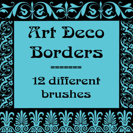Art Deco borders by rL-Brushes on DeviantArt
