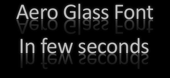 Aero Glass Font