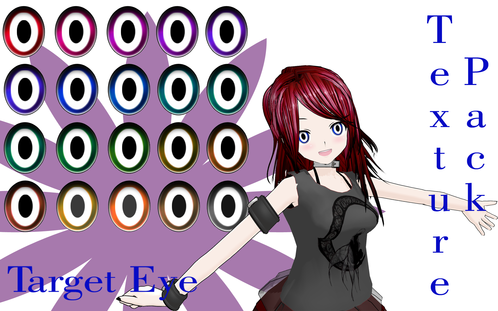 MMD Target Eye Texture Pack