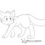 Free Cat LineArt 6