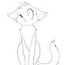 Free Cat Lineart 7