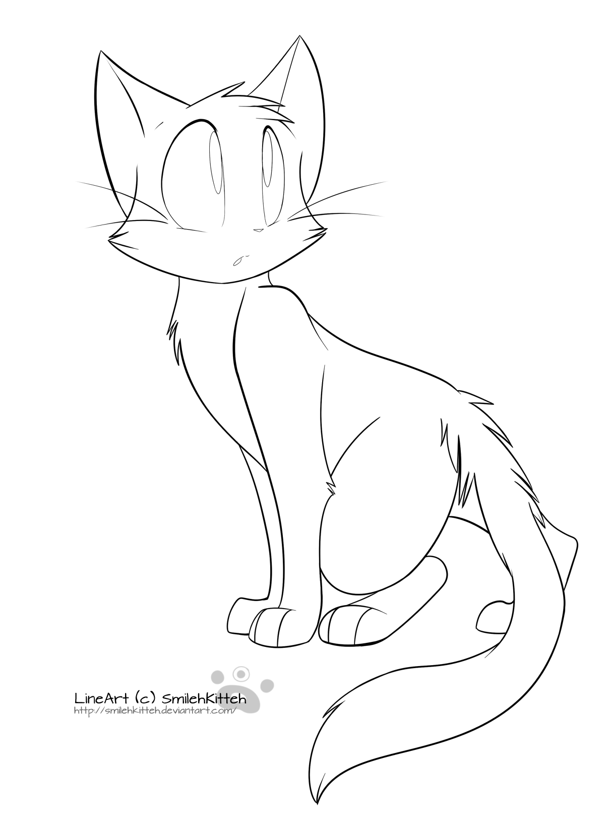 Free Cat Lineart 11 by Sharkyfiend on DeviantArt
