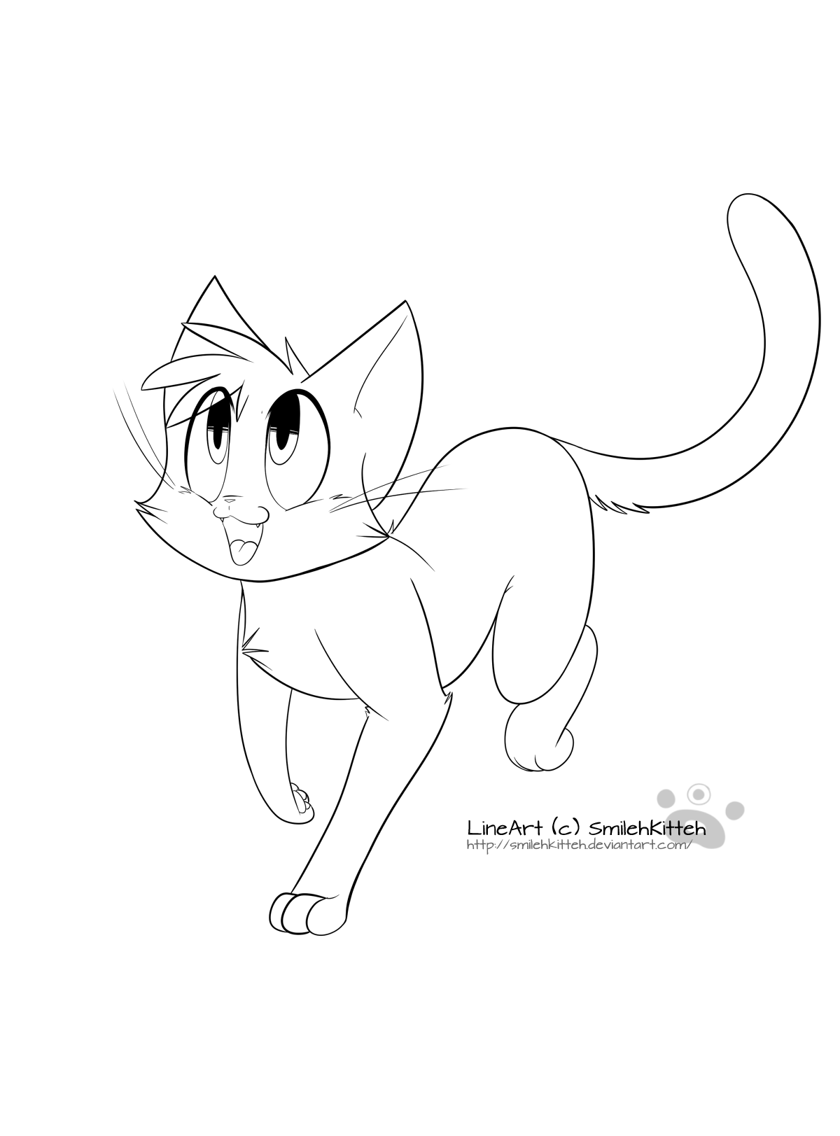 Free Cat Lineart 13 by Sharkyfiend on DeviantArt