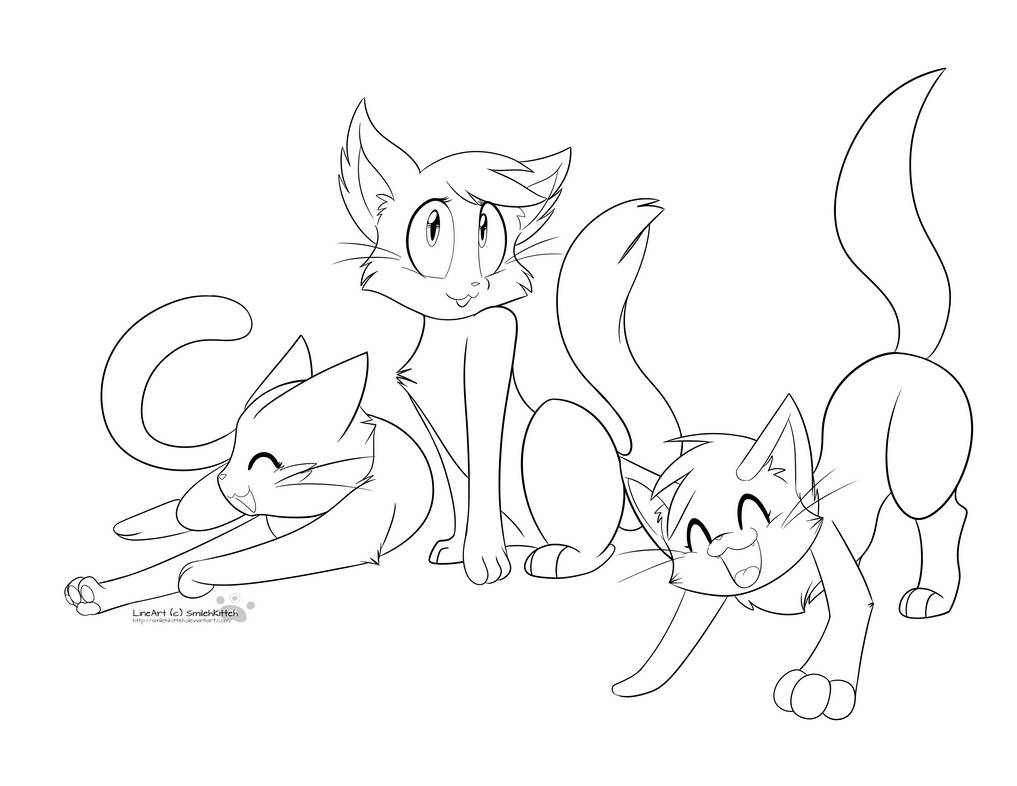 Free Cat Lineart 18 by Sharkyfiend on DeviantArt
