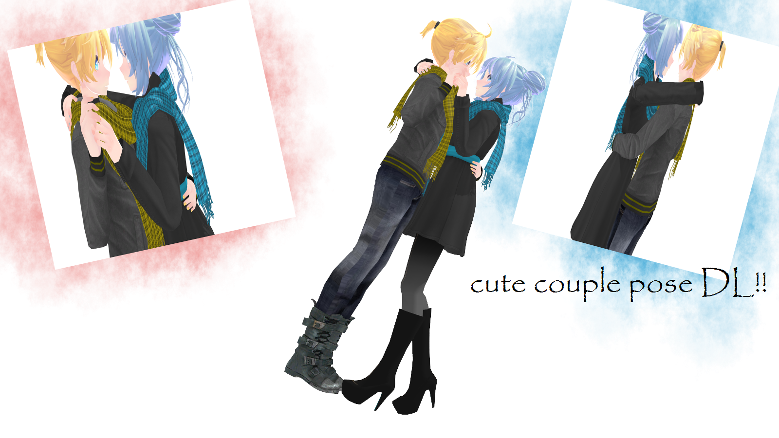 Mmd Pose Dl Cute Couple By Heaven Earth On Deviantart
